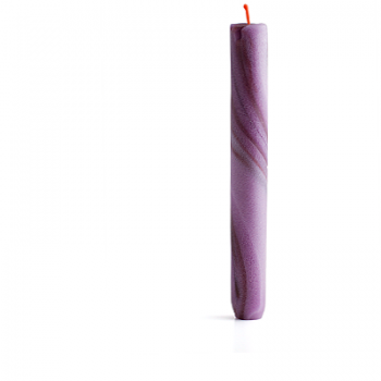 Friedrichshain Kerze in Stabform, violett