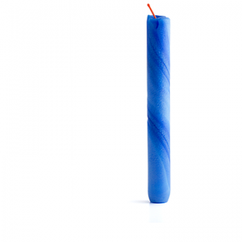 Friedrichshain Kerze in Stabform, blau